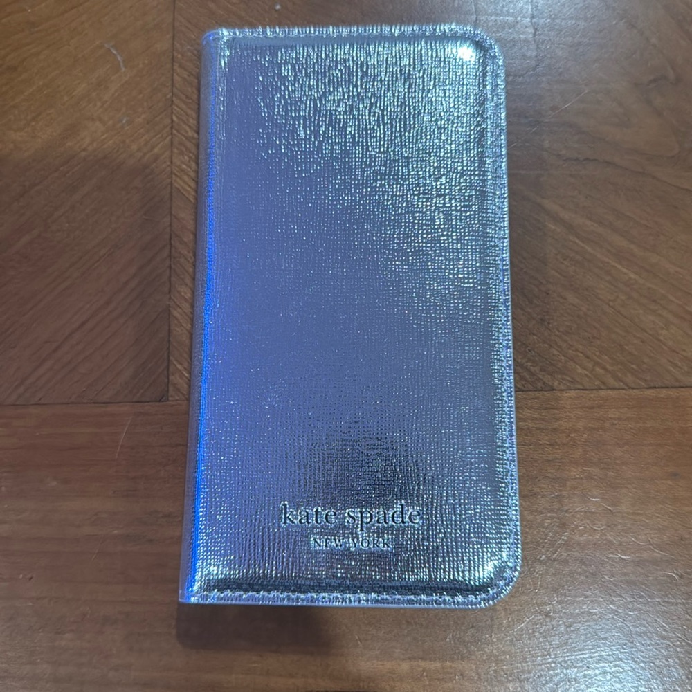 Silver Kate Spade iPhone 13 Case